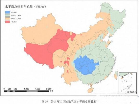 中国气象局发布《2014年风能太阳能资源年景公报》